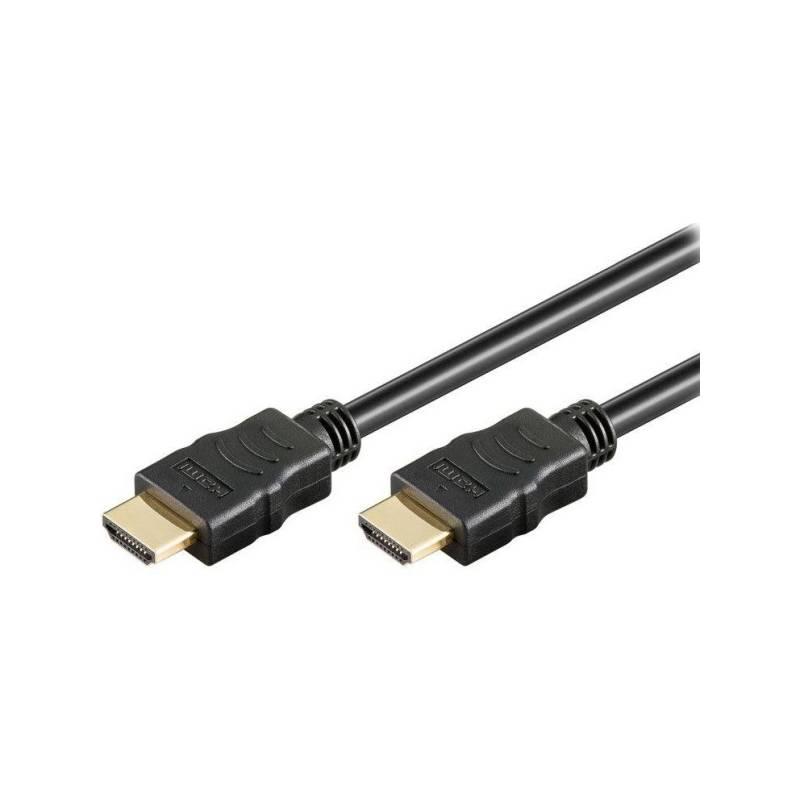 Kabel Goobay HDMI, 1m, pozlacené konektory, podpora 4K černý