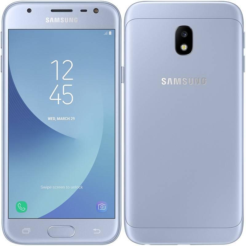 Mobilní telefon Samsung Galaxy J3 stříbrný