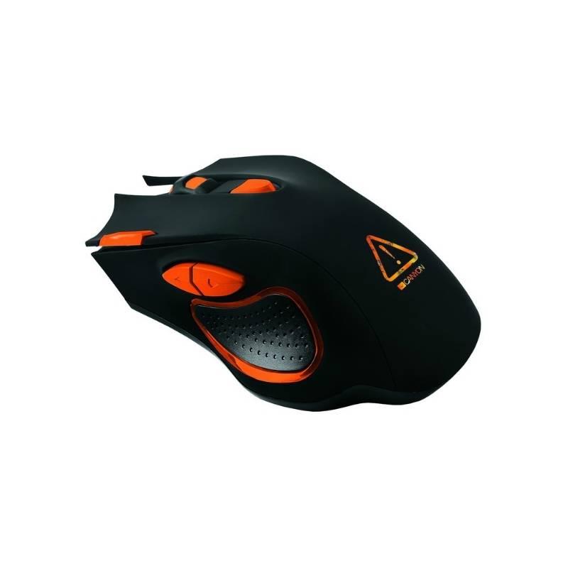 Myš Canyon Corax černá oranžová