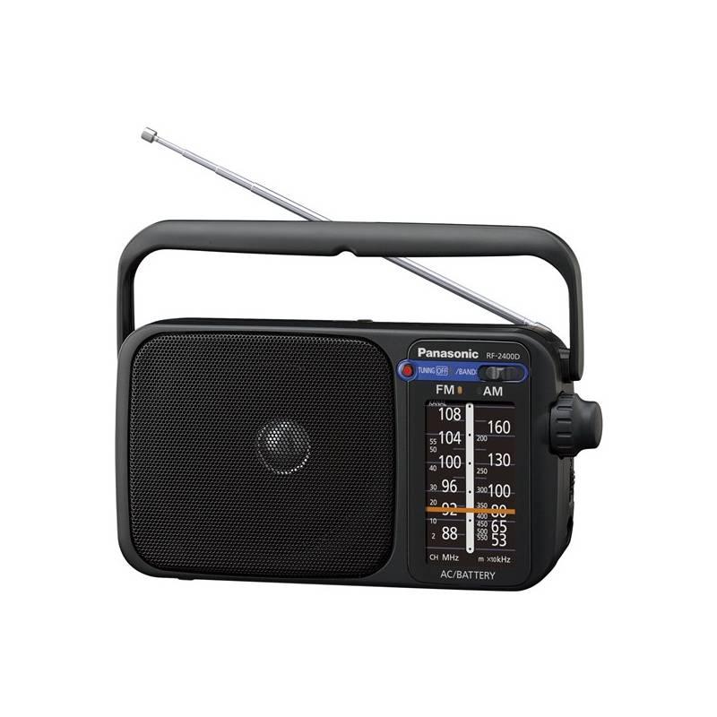 Radiopřijímač Panasonic RF-2400DEG-K černý, Radiopřijímač, Panasonic, RF-2400DEG-K, černý