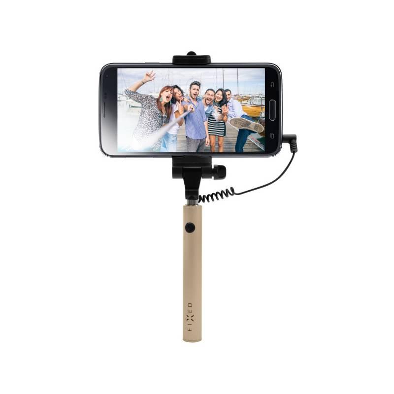 Selfie tyč FIXED Snap Mini - zlatá zlatá