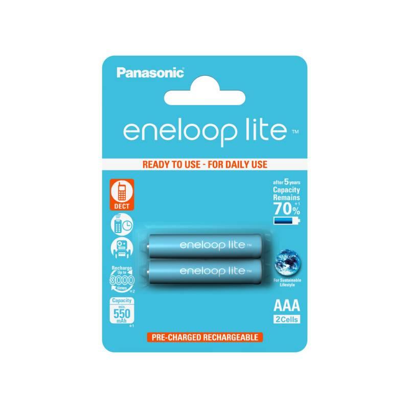 Baterie nabíjecí Panasonic Eneloop Lite AAA, 550mAh, 2 ks