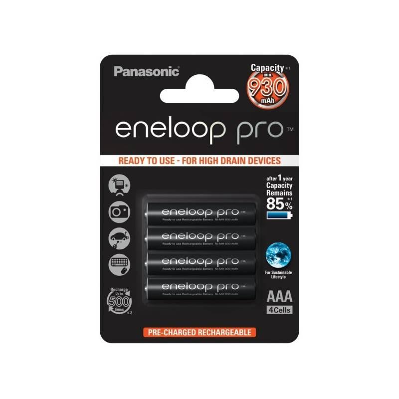 Baterie nabíjecí Panasonic Eneloop Pro AAA, 930mAh, 4 ks