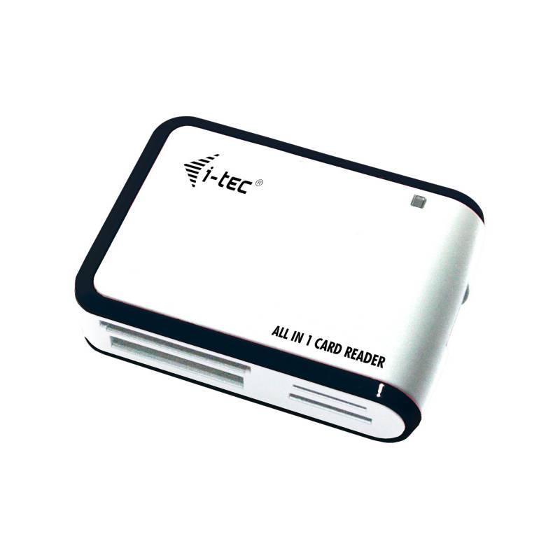 Čtečka paměťových karet i-tec All in One USB 2.0 bílá, Čtečka, paměťových, karet, i-tec, All, One, USB, 2.0, bílá