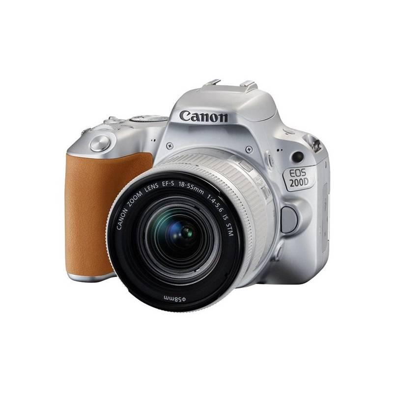 Digitální fotoaparát Canon EOS 200D 18-55 IS STM stříbrný, Digitální, fotoaparát, Canon, EOS, 200D, 18-55, IS, STM, stříbrný