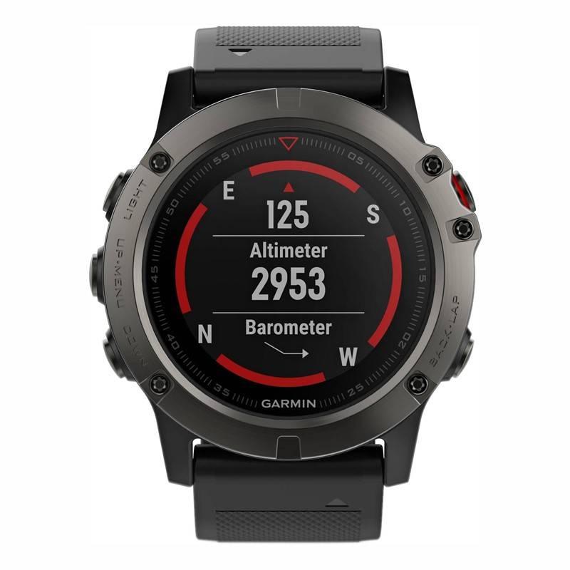 GPS hodinky Garmin Fenix5X Saphire Gray