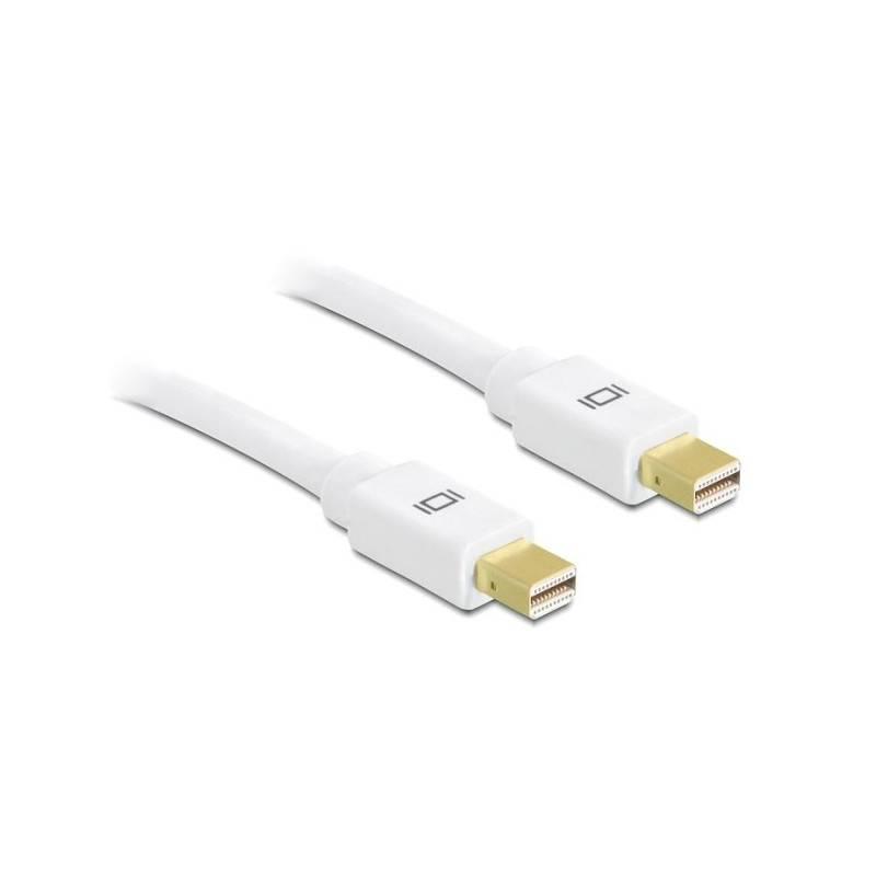 Kabel DeLock Mini DisplayPort, 0,5m bílý