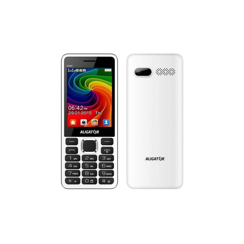 Mobilní telefon Aligator D940 Dual Sim bílý, Mobilní, telefon, Aligator, D940, Dual, Sim, bílý