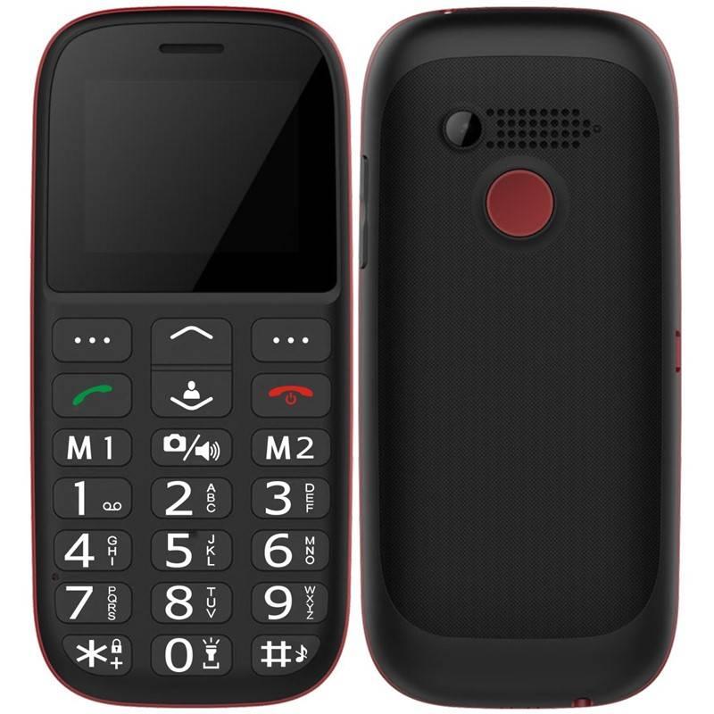 Mobilní telefon CUBE 1 F100 Dual SIM černý červený