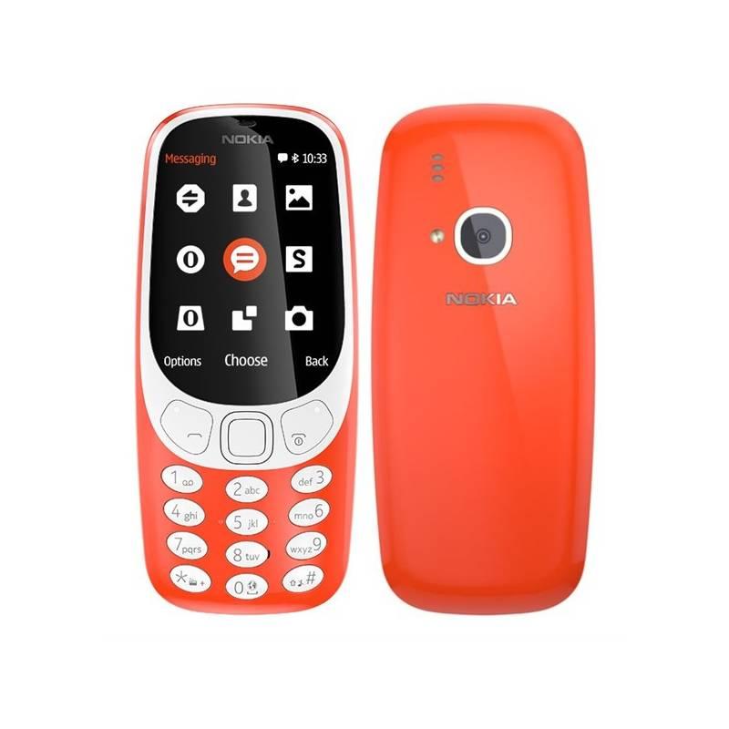 Mobilní telefon Nokia 3310 Single SIM červený, Mobilní, telefon, Nokia, 3310, Single, SIM, červený