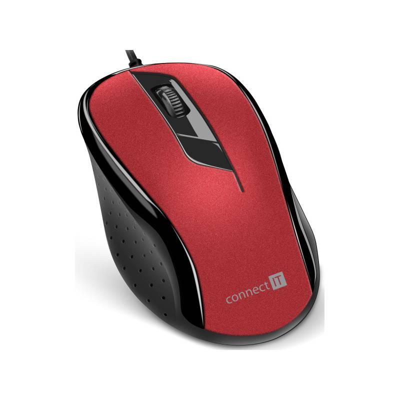 Myš Connect IT CMO-1200 červená