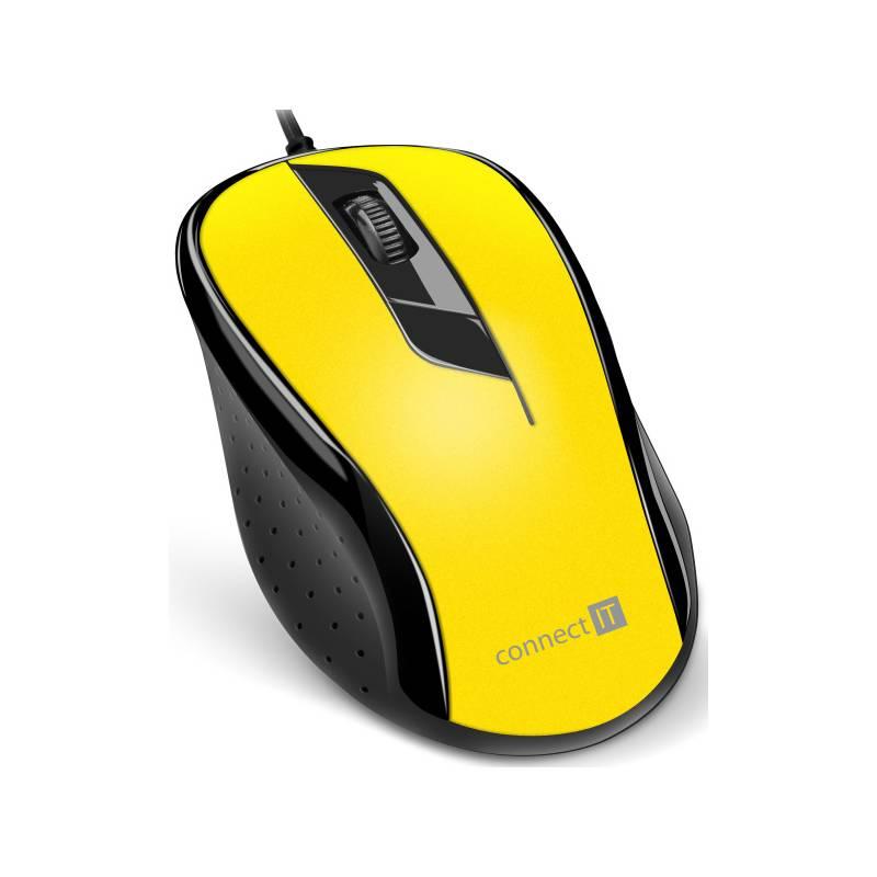 Myš Connect IT CMO-1200 žlutá