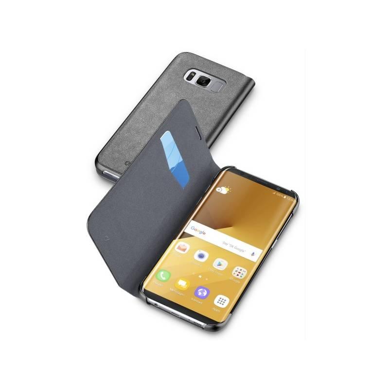 Pouzdro na mobil flipové CellularLine Book Essential pro Samsung Galaxy S8 černé