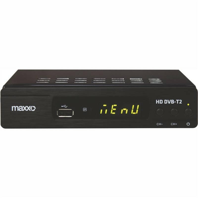 Set-top box Maxxo T2 HEVC H.265 černý, Set-top, box, Maxxo, T2, HEVC, H.265, černý