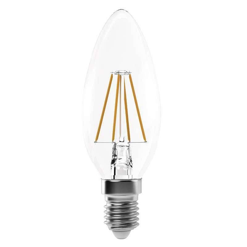 Žárovka LED EMOS Filament svíčka, 4W, E14, neutrální bílá
