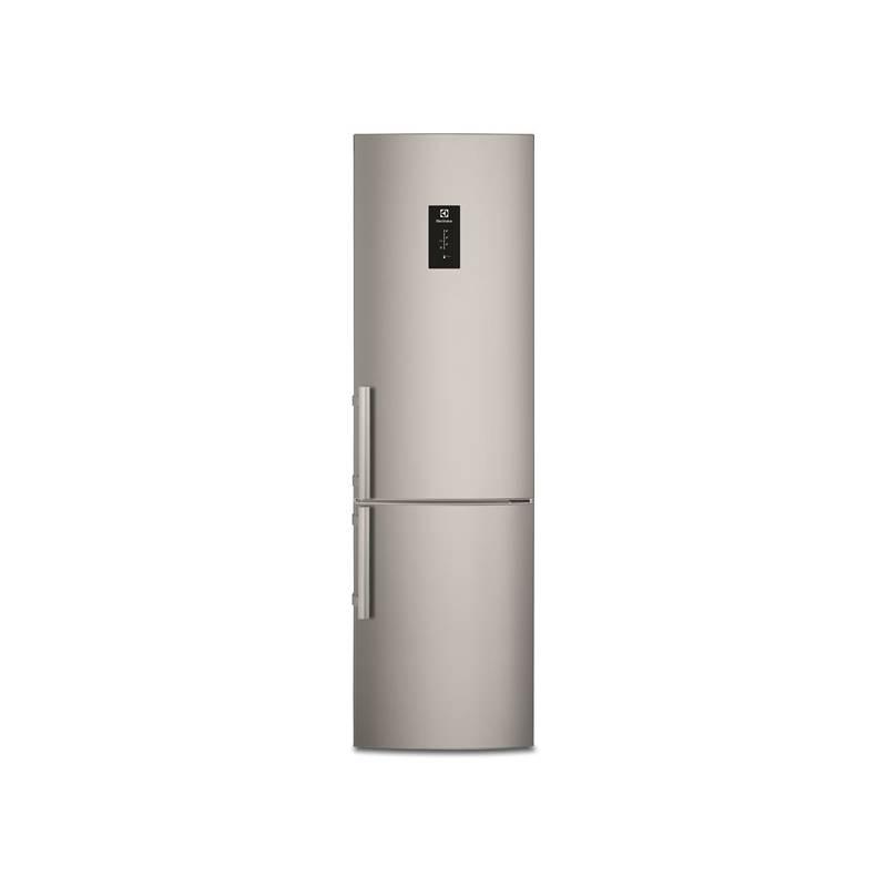 Chladnička s mrazničkou Electrolux EN3455MFX šedá nerez