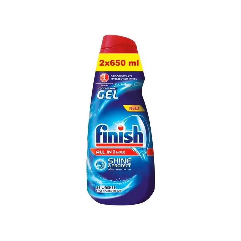 Gel do myčky FINISH All-in-1 Shine&Protect 2x 650 ml