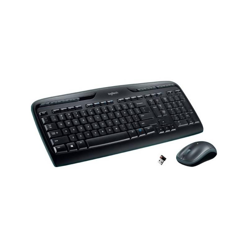 Klávesnice s myší Logitech Wireless Combo MK330, US černá