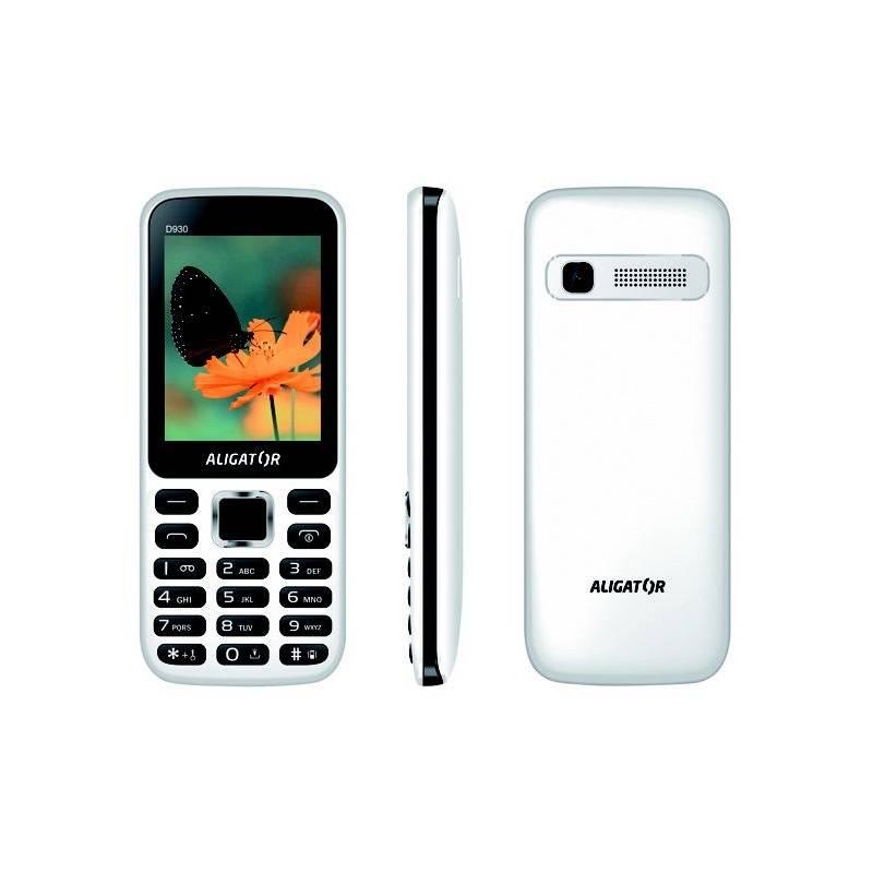 Mobilní telefon Aligator D930 Dual SIM černý bílý, Mobilní, telefon, Aligator, D930, Dual, SIM, černý, bílý