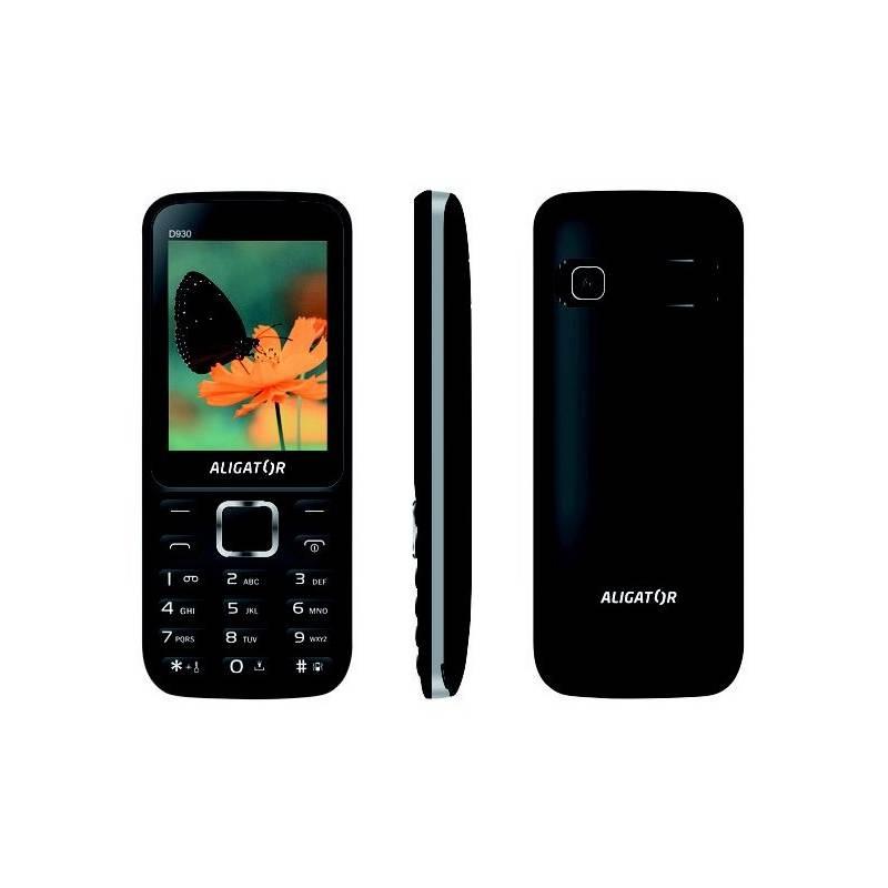 Mobilní telefon Aligator D930 Dual SIM černý stříbrný, Mobilní, telefon, Aligator, D930, Dual, SIM, černý, stříbrný