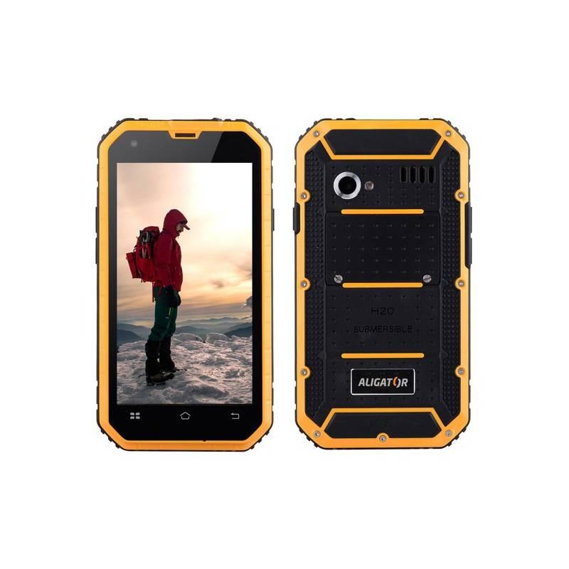 Mobilní telefon Aligator RX460 eXtremo 16 GB Dual SIM černý žlutý