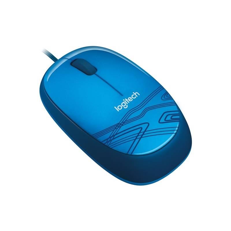 Myš Logitech M105 modrá, Myš, Logitech, M105, modrá