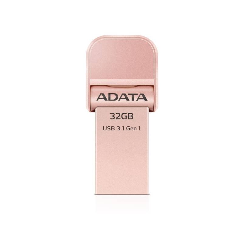 USB Flash ADATA AI920 i-Memory 32GB Lightning USB 3.1 růžový