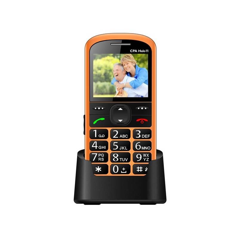 Mobilní telefon CPA Halo 11 oranžový, Mobilní, telefon, CPA, Halo, 11, oranžový