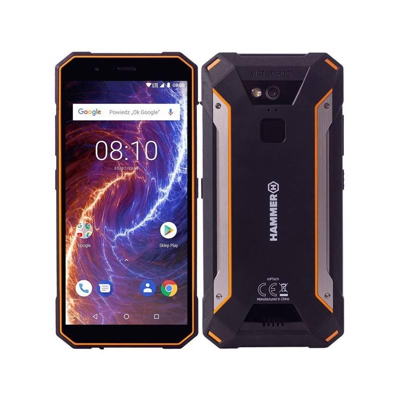 Mobilní telefon myPhone HAMMER ENERGY 18X9 LTE černý oranžový