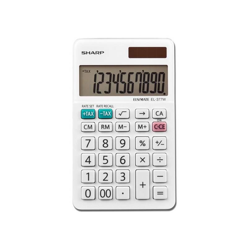 Kalkulačka Sharp EL-377W bílá, Kalkulačka, Sharp, EL-377W, bílá