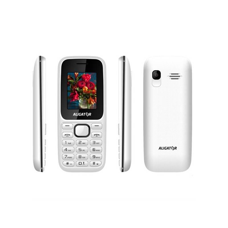 Mobilní telefon Aligator D200 Dual Sim černý bílý, Mobilní, telefon, Aligator, D200, Dual, Sim, černý, bílý