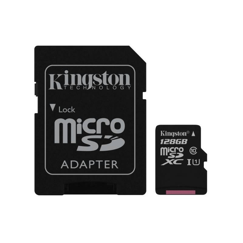 Paměťová karta Kingston Canvas Select MicroSDXC 128GB UHS-I U1 adapter