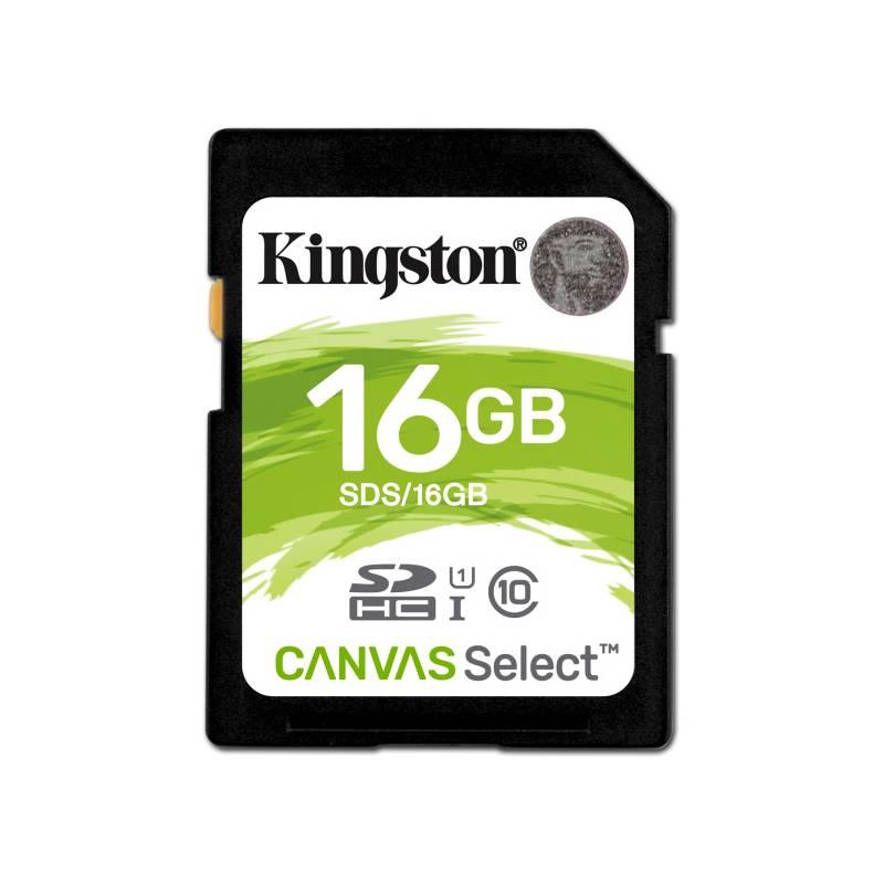 Paměťová karta Kingston Canvas Select SDHC 16GB UHS-I U1, Paměťová, karta, Kingston, Canvas, Select, SDHC, 16GB, UHS-I, U1