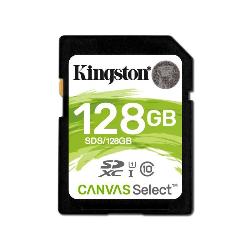 Paměťová karta Kingston Canvas Select SDXC 128GB UHS-I U1, Paměťová, karta, Kingston, Canvas, Select, SDXC, 128GB, UHS-I, U1
