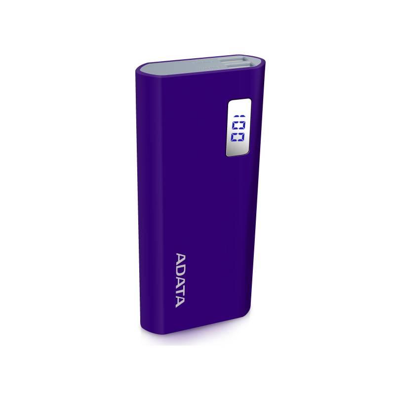 Powerbank ADATA P12500D 12500mAh fialová, Powerbank, ADATA, P12500D, 12500mAh, fialová