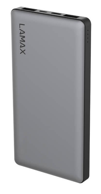 Powerbank LAMAX 10 000 mAh Quick Charge šedá