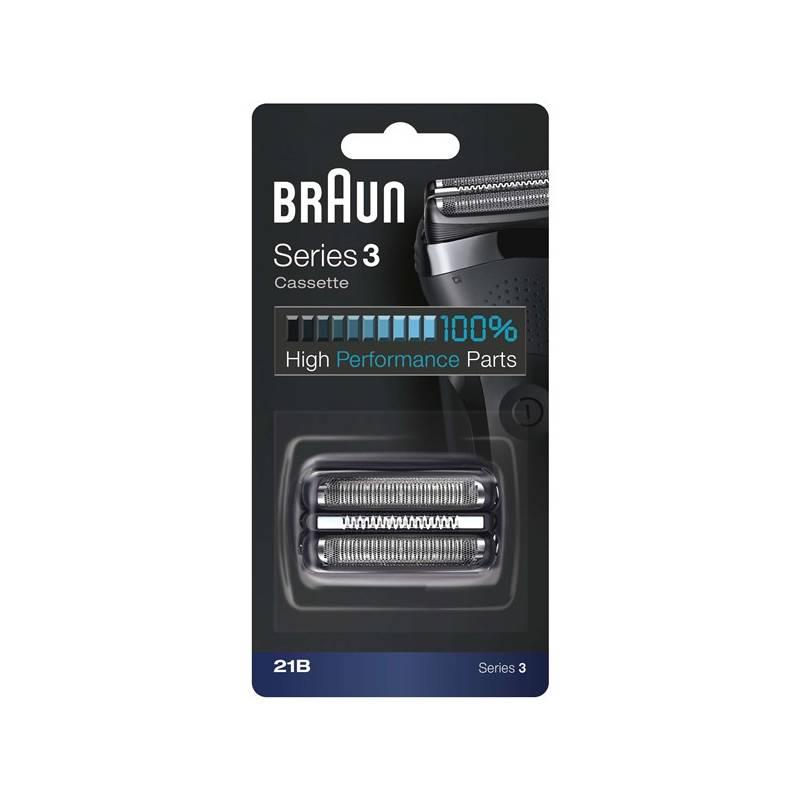 Příslušenství pro holicí strojky Braun Series 3 21B černé stříbrné, Příslušenství, pro, holicí, strojky, Braun, Series, 3, 21B, černé, stříbrné