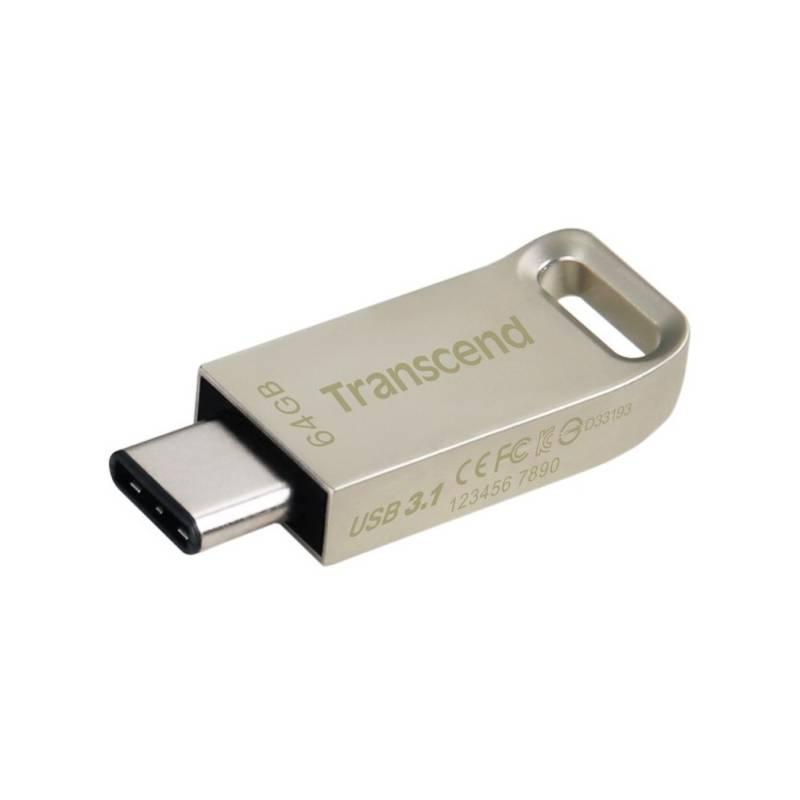 USB Flash Transcend JetFlash 850S 64GB stříbrná