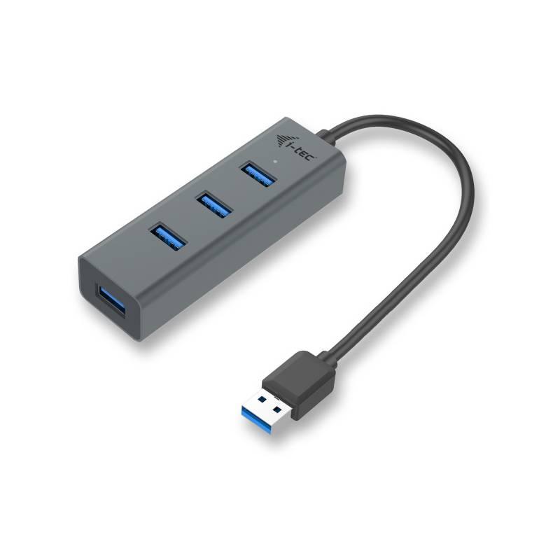 USB Hub i-tec Metal USB 3.0 4x USB 3.0 šedý