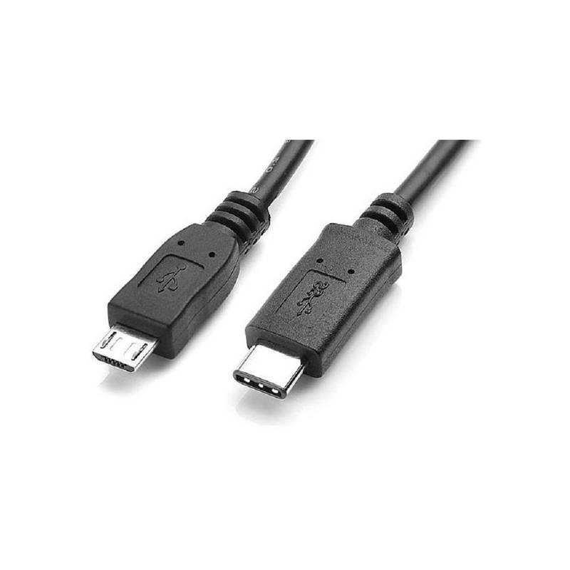 Kabel AQ USB 3.1 USB-C samec - USB Micro-B samec , 1,8 m černá barva