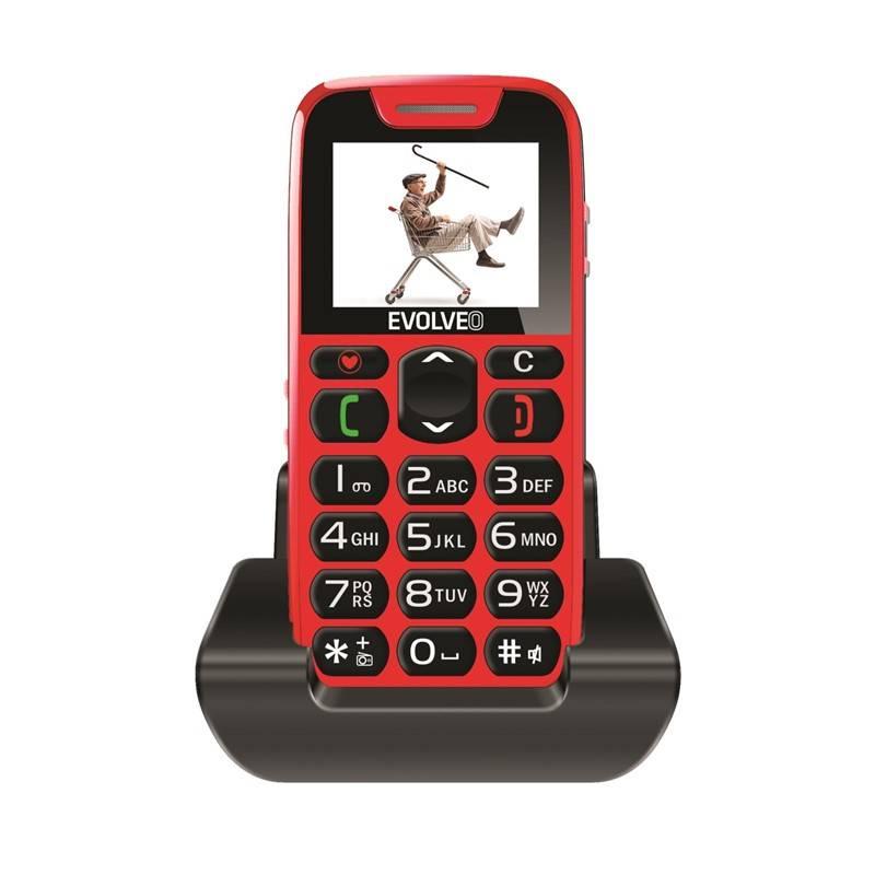 Mobilní telefon Evolveo EasyPhone EP-500 červený, Mobilní, telefon, Evolveo, EasyPhone, EP-500, červený