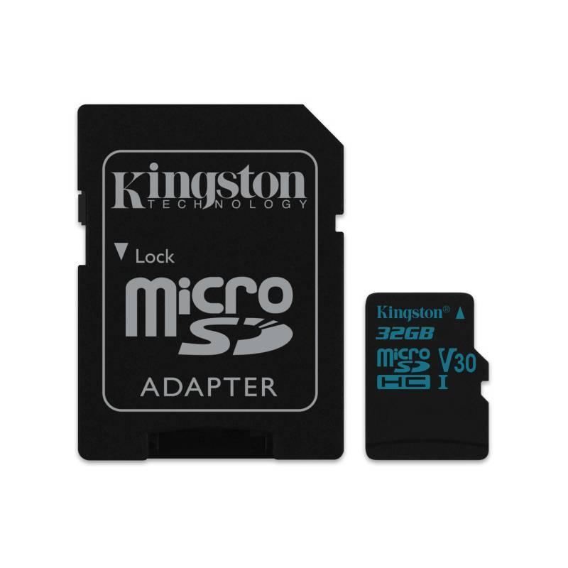 Paměťová karta Kingston Canvas Go! MicroSDHC 32GB UHS-I U3 adapter, Paměťová, karta, Kingston, Canvas, Go!, MicroSDHC, 32GB, UHS-I, U3, adapter