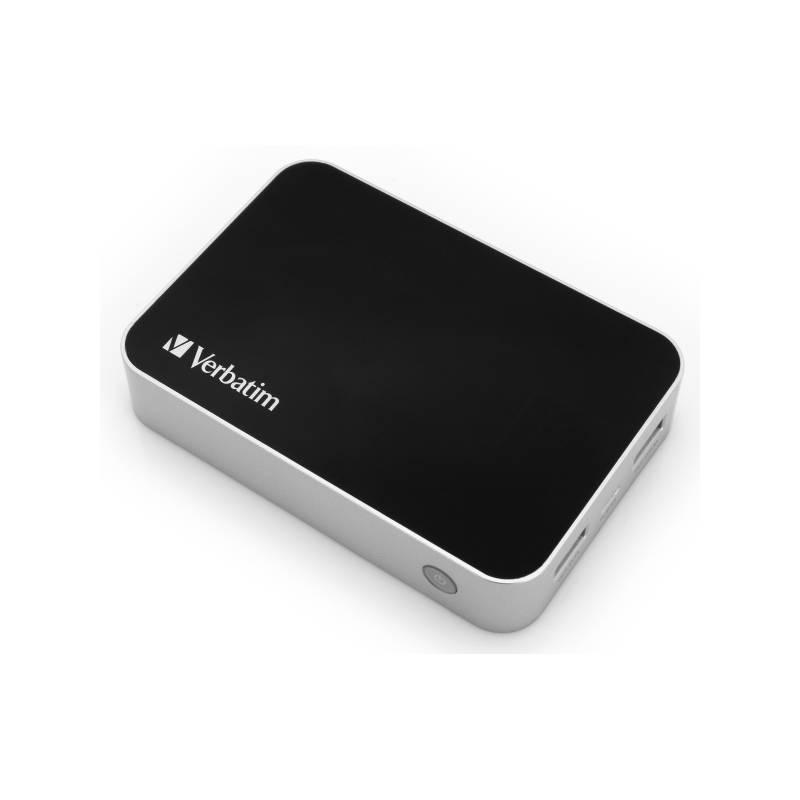 Powerbank Verbatim 10400mAh černý hliník, Powerbank, Verbatim, 10400mAh, černý, hliník