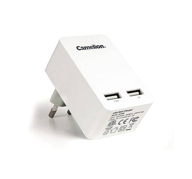 Adaptér do auta Camelion AD569-DB, 2x USB 5V, 2,4A bílý, Adaptér, do, auta, Camelion, AD569-DB, 2x, USB, 5V, 2,4A, bílý