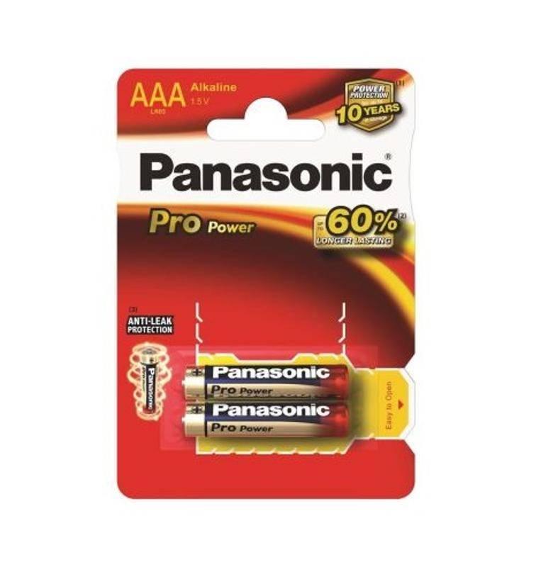 Baterie alkalická Panasonic Pro Power, AAA, 2 ks