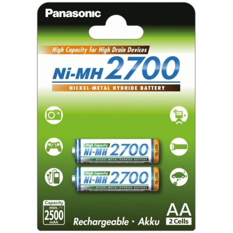Baterie nabíjecí Panasonic NiMH AA, 2