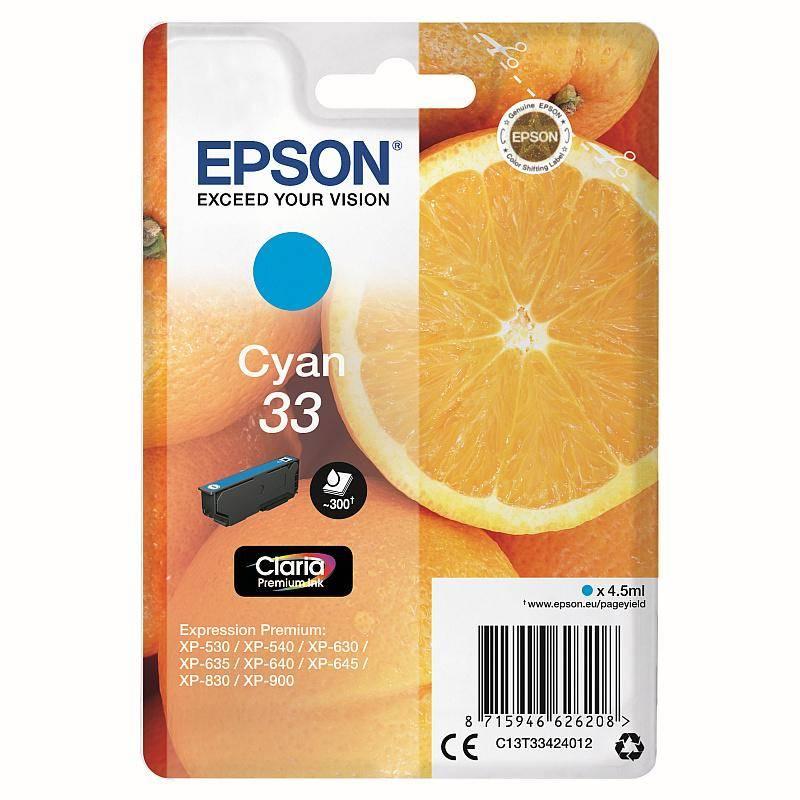 Inkoustová náplň Epson Claria Premium T33