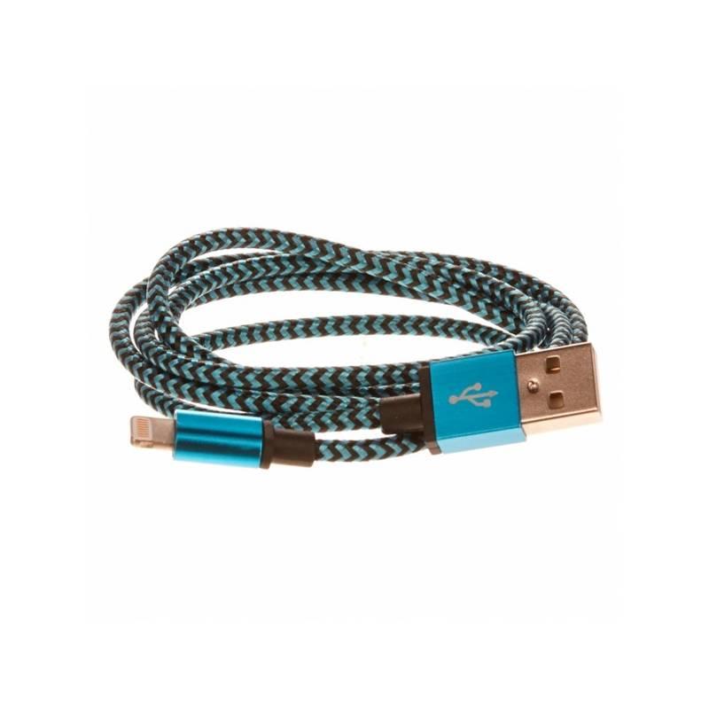 Kabel CellFish USB Lightning, 1m modrý