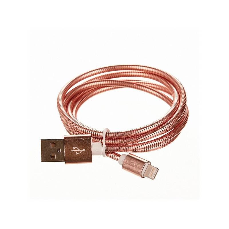 Kabel CellFish USB Lightning, 1m růžový