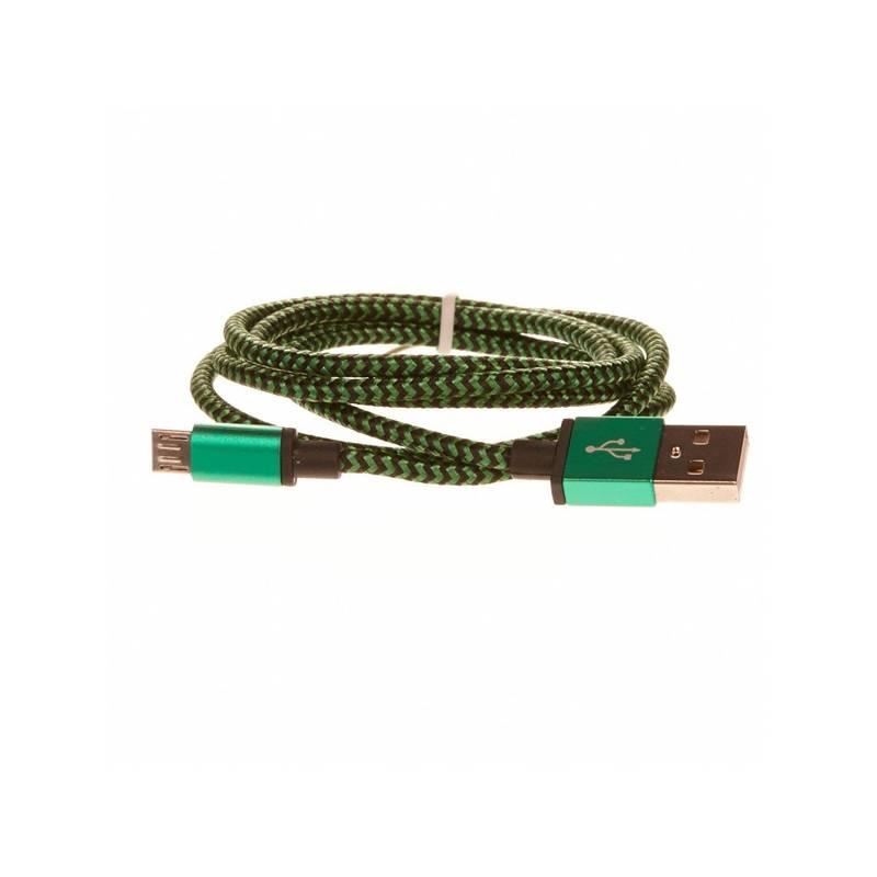 Kabel CellFish USB micro USB, 1m zelený